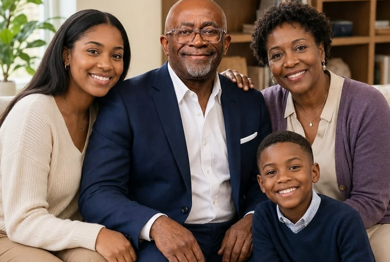 Dr. David Rex Orgen with a family